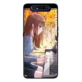 Ốp Lưng Dành Cho Samsung A80 mẫu Nàng Đánh Đàn Piano - Hàng Chính Hãng