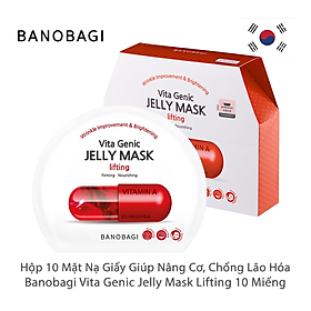 Combo 10 Mặt Nạ Chống Lão Hóa, Chảy Xệ Banobagi Vita Genic Jelly Mask Hàn Quốc - Lifting (30ml x 10)