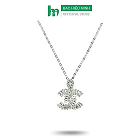 Dây Chuyền Vòng Cổ Bạc Chanel Đính Đá Tinh Tế BẠC HIỂU MINH DMD471