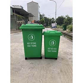 Mua Thùng rác nhựa công cộng có bánh xe các kích cỡ 80l  100l  120l  240L