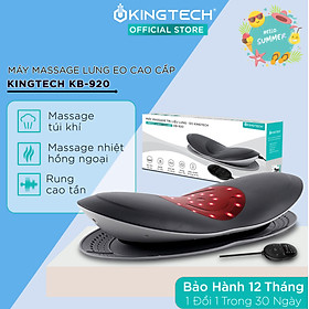 Máy Massage Lưng Cao Cấp KINGTECH KB-920  - Mát xa Thắt Lưng, Eo, Cột Sống - Hỗ Trợ Điều Trị Thoát Vị Đĩa Đệm, Thoái Hóa, Đau Đốt Sống, Vai Gáy - Tích Hợp Tính Năng Nhiệt Hồng Ngoại 45 - 65 độ - Hàng Chính Hãng