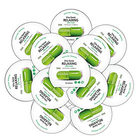 Combo 10 Mặt nạ cho da hư tổn, da kích ứng, nhạy cảm BNBG Vita Genic Relaxing Jelly Mask 30ml x 10