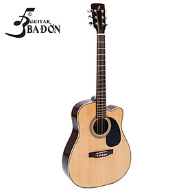 Đàn Guitar Acoustic J200 (Full Solid) Chất Lượng Tốt- Tặng Kèm Bao Đàn, Capo, Pick, Ty Chỉnh Cần