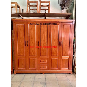 tủ áo năm buồng gỗ sồi