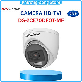 CAMERA HD-TVI ColorVu HIKVISION DS-2CE70DF0T-MF 2 MEGAPIXEL, Màu sắc 24/7 - Hàng chính hãng