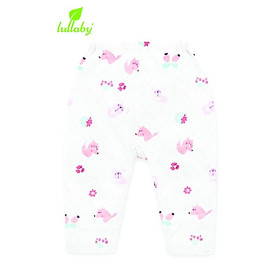 Quần dài đáy đũng Lullaby cho bé gái NH610P Trắng