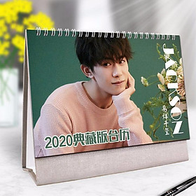 Lịch 2020 để bàn Dịch Dương Thiên Tỷ ngang TFBoys thiết kế độc đáo đón chào năm mới tặng hình Vcone