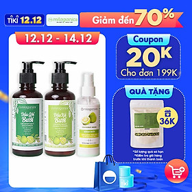 Bộ 3 Sản Phẩm Kích Thích Mọc Tóc & Ngăn Ngừa Rụng Tóc MILAGANICS (Serum Bưởi 100ml + Dầu Gội Bưởi 250ml + Dầu Xả Bưởi 250ml)