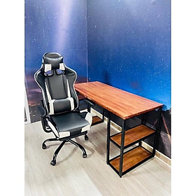 Mua Ghế gaming có gác chân da PU giá rẻ  nâng hạ ngã lưng xoay 360 độ