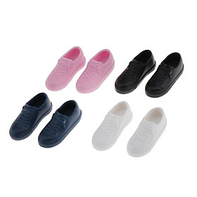 4 Pairs Stylish  Single Shoes for Blythe 1/6 BJD Outfit Accessories