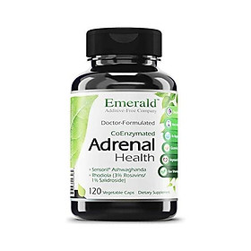 Adrenal Health - with Sensoril Ashwagandha for Improved Energy Levels, Sleep Support, Stress Relief, & Promotes Mental Clarity - Emerald Labs - 60 Vegetable Capsules