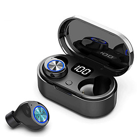 Tai Nghe Bluetooth 5.0 Không Dây, Cảm Ứng Vân Tay, Màn Led Báo Pin, Kháng Nước, Chống Ồn, Âm Thanh Cực Chất - TW80