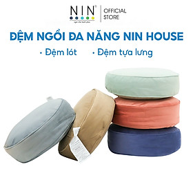 Mua Đệm ngồi đa năng  lót ghế nệm gối NIN House ngồi bệt kiểu dáng Nhật  tựa lưng văn phòng  chống trĩ giảm đau lưng cao cấp