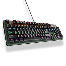 Mua Bàn phím cơ Inphic V910 Bàn phím chơi game có dây chuyên nghiệp LED RGB Mix Backlit 104 phím - Hàng chính hãng