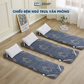 Mua Chiếu Đệm Ngủ Văn Phòng OFFICE CHILL Tấm Đệm Lót Ngủ Chần Bông Microfiber Kháng Khuẩn Thoáng Khí Xếp Gọn