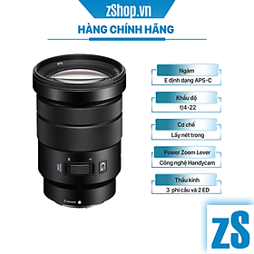 Mua Ống Kính Sony E PZ 18-105mm f/4 G OSS (Hàng Chính Hãng)