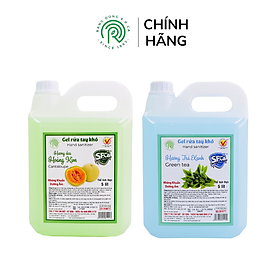 Gel rửa tay khô S.P.Ca 5 lít -  Trà xanh