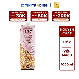 Sữa hạt Yến mạch Nguyên chất 137 DEGREES 1000ml
