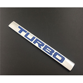 Tem chữ TURBO trang trí xe