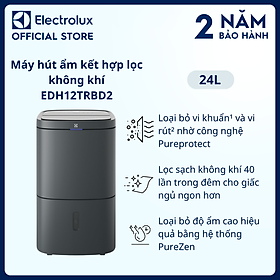 Mua Máy hút ẩm Electrolux kết hợp lọc không khí UltimateHome 500 24L EDH12TRBD2 cho phòng 50m²  Lọc sạch không khí 40 lần  Hàng chính hãng 