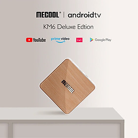 Mua MECOOL KM6 ATV Deluxe Amlogic S905X4 4GB RAM 64GB ROM bluetooth 5.0 5G WiFi6 Android 10.0 TV Box Support Google Assistant 4K Youtube Prime Video AV1 - Hàng nhập khẩu