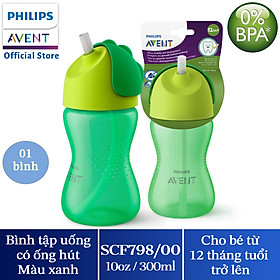 Bình tập uống bằng nhựa có ống hút hiệu Philips Avent (300ml/10oz) cho bé từ 12 tháng tuổi 798/00