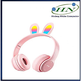 Mua HEADPHONE KHÔNG DÂY TAI THỎ P47R VỚI ÂM THANH SIÊU RÕ