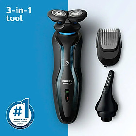  Máy cạo râu, máy tỉa lông mũi đa năng PHILIPS Norelco 3 in 1 Click & Style S740/80 Hàng chính hãng