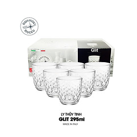 Bộ 6 ly thủy tinh  Glit 295ml -  Bormioli Rocco - Italy