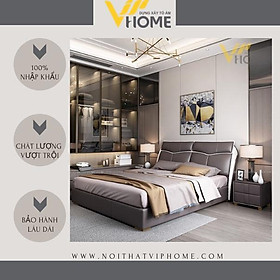 Mua Giường ngủ bọc da nhập khẩu phong cách tân cổ điển đẹp GBD-20176
