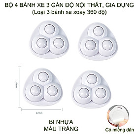 Mua Combo 4 bánh xe mini 3 gắn thùng giác  đồ vật đa năng tiện dụng giúp dễ dàng di chuyển