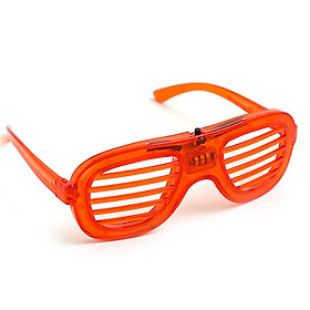 LED Shutters Shape Glasses Light Up Rave Toys Flashing Glasses for Masquerade Dress Up Christmas Party Decoration