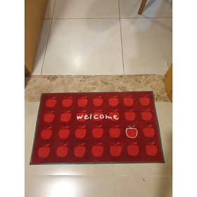 THẢM WELCOME HOP MAT LẤY MỌI BỤI ĐẤT CONDOR JAPAN 45x75cm- táo đỏ