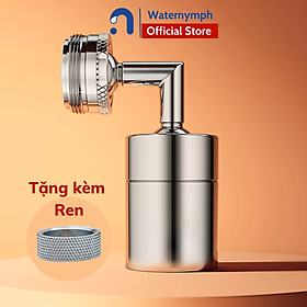 Đầu vòi nước xoay 720 độ, tiện ích, tăng áp, tạo bọt, hai chế độ tiết kiệm nước, đạt tiêu chuẩn NSF - WHO