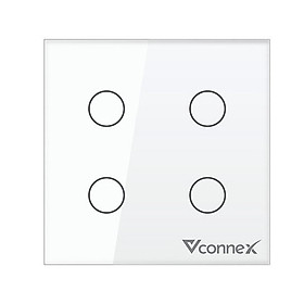 Mua Công tắc Vconnex thông minh chữ nhật không viền Vconnex - Điều khiển từ xa  Wi-Fi 2.4 Hz  công suất 2500W - Hàng chinh hãng