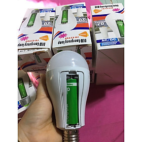 Mua Bóng đèn LED 20W cúp điện tự động phát sáng- bóng tự tích điện dùng 2pin rời