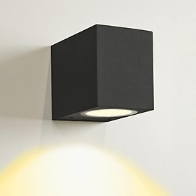 Đèn gắn tường ngoài trời đơn giản hiện đại hình hộp chữ nhật  hắt sáng 1 đầu.