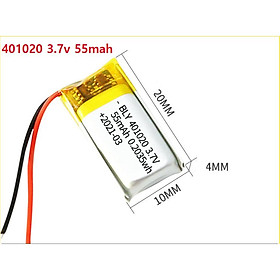 Mua Pin Sạc Lithium Polymer 3.7V 55mah 401020 Cho tai nghe loa Mp3 MP4 MP5 GPS PSP Bluetooth hàng mới