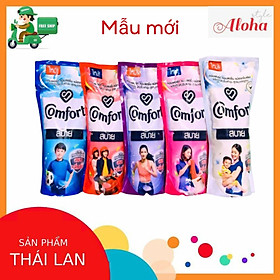 COMBO 3 Bịch Nước xả vải Comfort Thái Lan 580ml siêu thơm đậm đặc nhập khẩu trực tiếp từ Thái Lan -ALOHA STORE