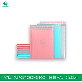 MTS4 MTS4H - 34x23cm - COMBO 25 TÚI GÓI HÀNG CHỐNG SỐC BỌC BÓNG KHÍ - NHIỀU MÀU