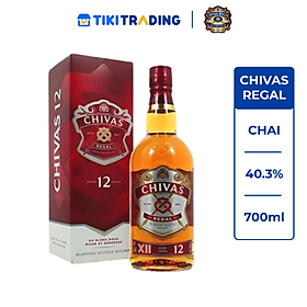 {Freeship 50K} Rượu Whisky Chivas Regal 12 (700ml) 39.7% - 40.3% - Kèm Hộp