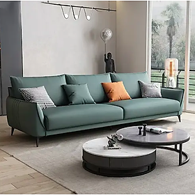 Ghế sofa băng bọc da công nghiệp cao cấp phòng khách hiện đại