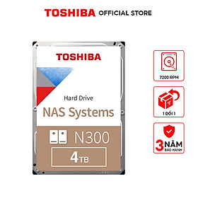 Ổ cứng Nas Toshiba N300 Hàng Chính Hãng - 4TB