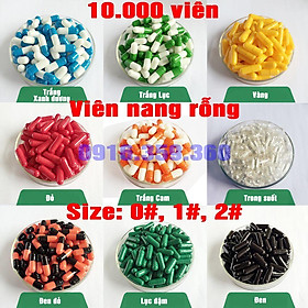 Viên nang rỗng 1kg viên con nhộng capsule empty vỏ nang cứng gelatin