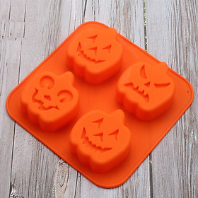 Mua Khuôn silicon 4 hình Halloween bí ngô