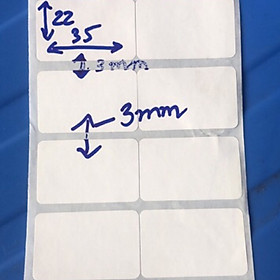 Mua Giấy in tem  in mã vạch nhiệt 2 tem khổ 70x22mm (35x22) 2000 tem