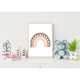 Tranh treo tường | Tranh cho bé-Boho Rainbow Art Print, Nursery Decor 17 , tranh canvas giá rẻ