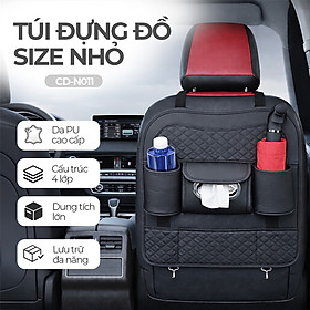 Túi Đựng Đồ Xe Hơi Đa Năng Sau Ghế Ô Tô CIND CD-N011 Da PU Màu Đen - Nhập Khẩu Chính Hãng