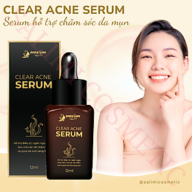 Serum Chấm Mụn CLEAR ACNE 12 ml, Chăm Sóc Da Mụn, Làm Mờ Các Vết Thâm Do Mụn, Tái Tạo Trắng Da Căng Hồng Trắng Mịn, Se Khít Lỗ Chân Lông