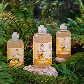 Nước Rửa Chén Hữu Cơ Sinh Học An An - Hương Trái Cây/Hương Dứa/Hương Quế- 500ml